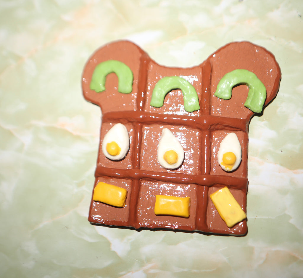 Breakfast Themed Tic Tac Toe Board