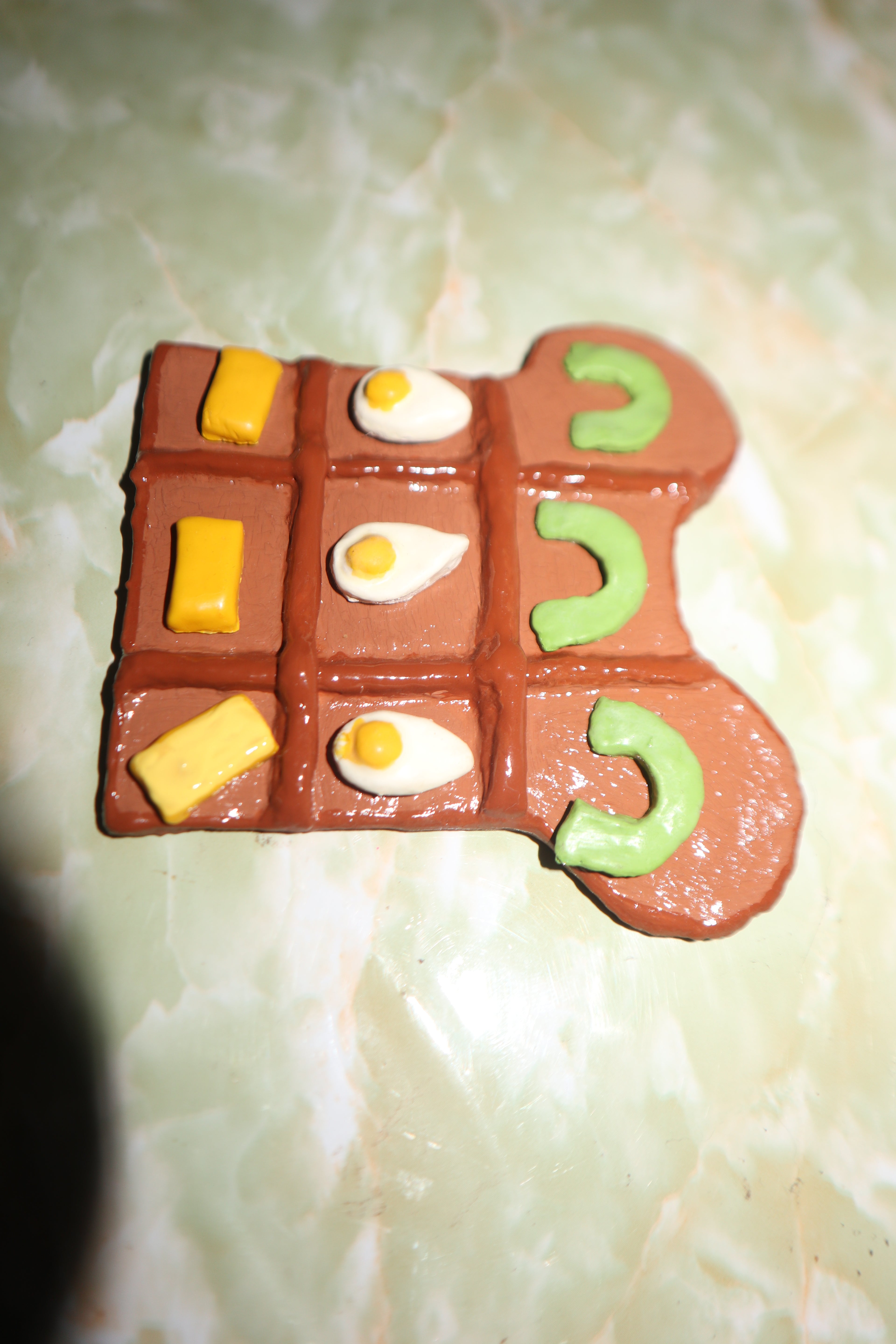 Breakfast Themed Tic Tac Toe Board