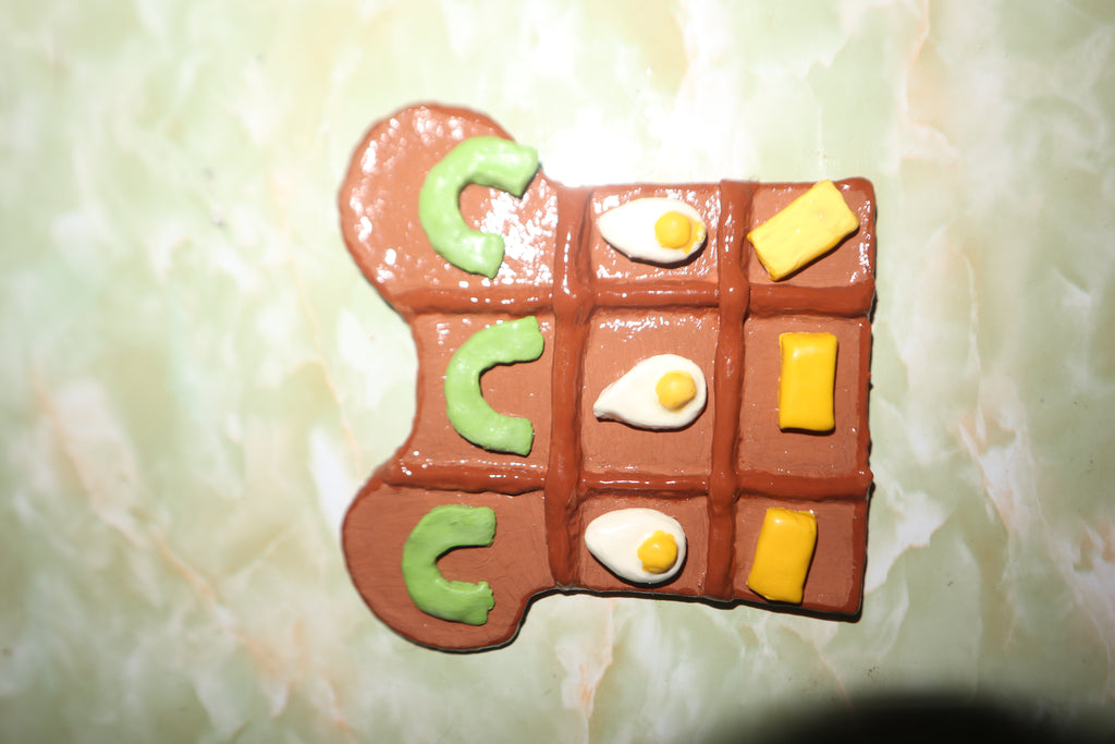 Breakfast Themed Tic Tac Toe Board