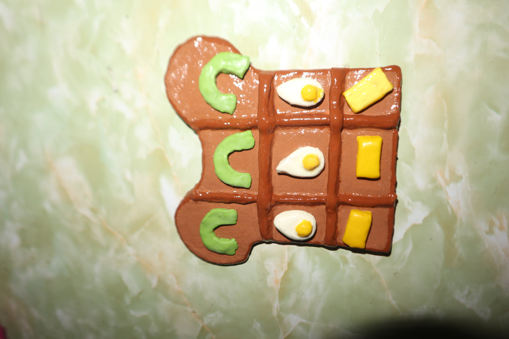 Breakfast Themed Tic Tac Toe Board