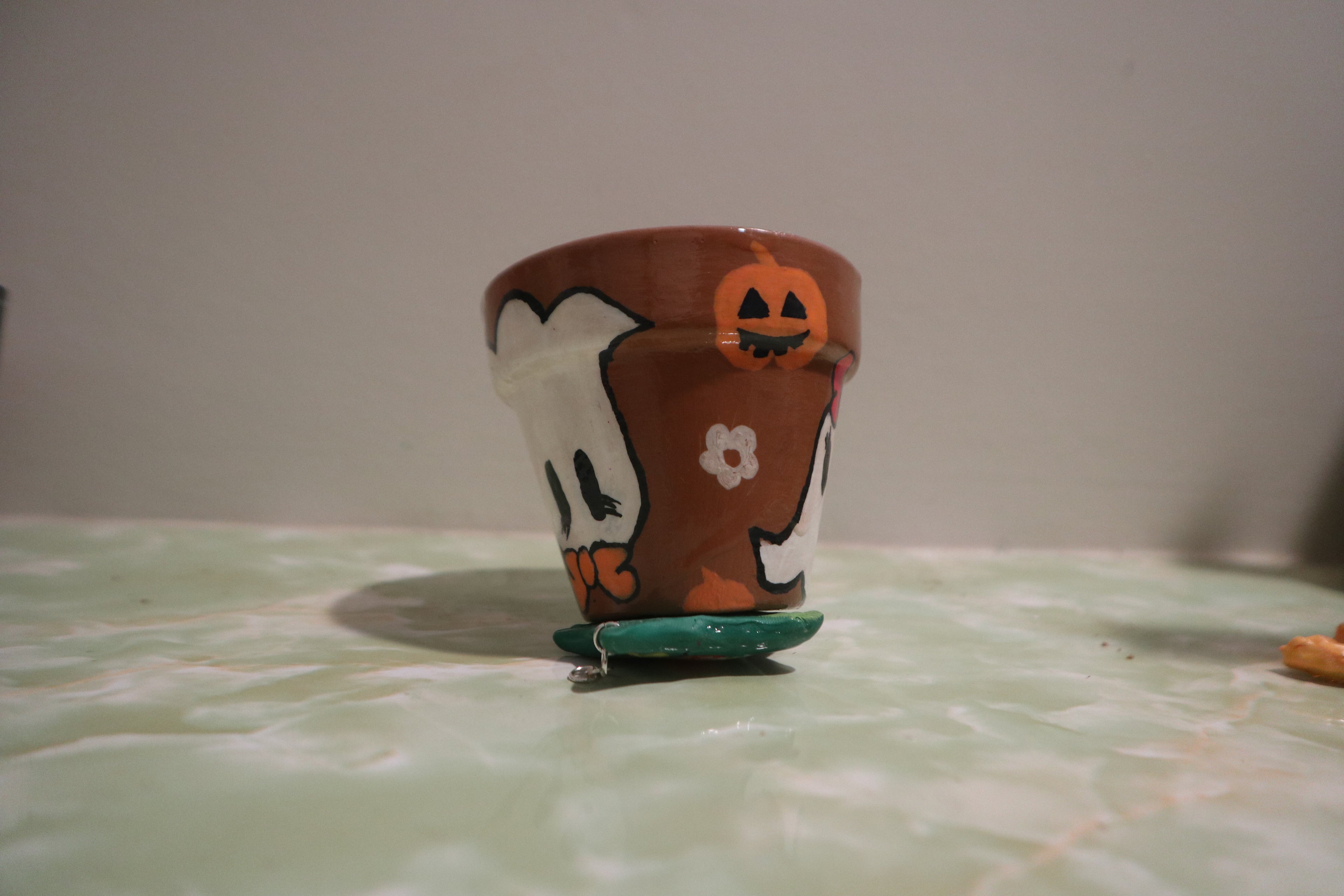 Ghost Bae 2 inch Terracotta Painted Planter