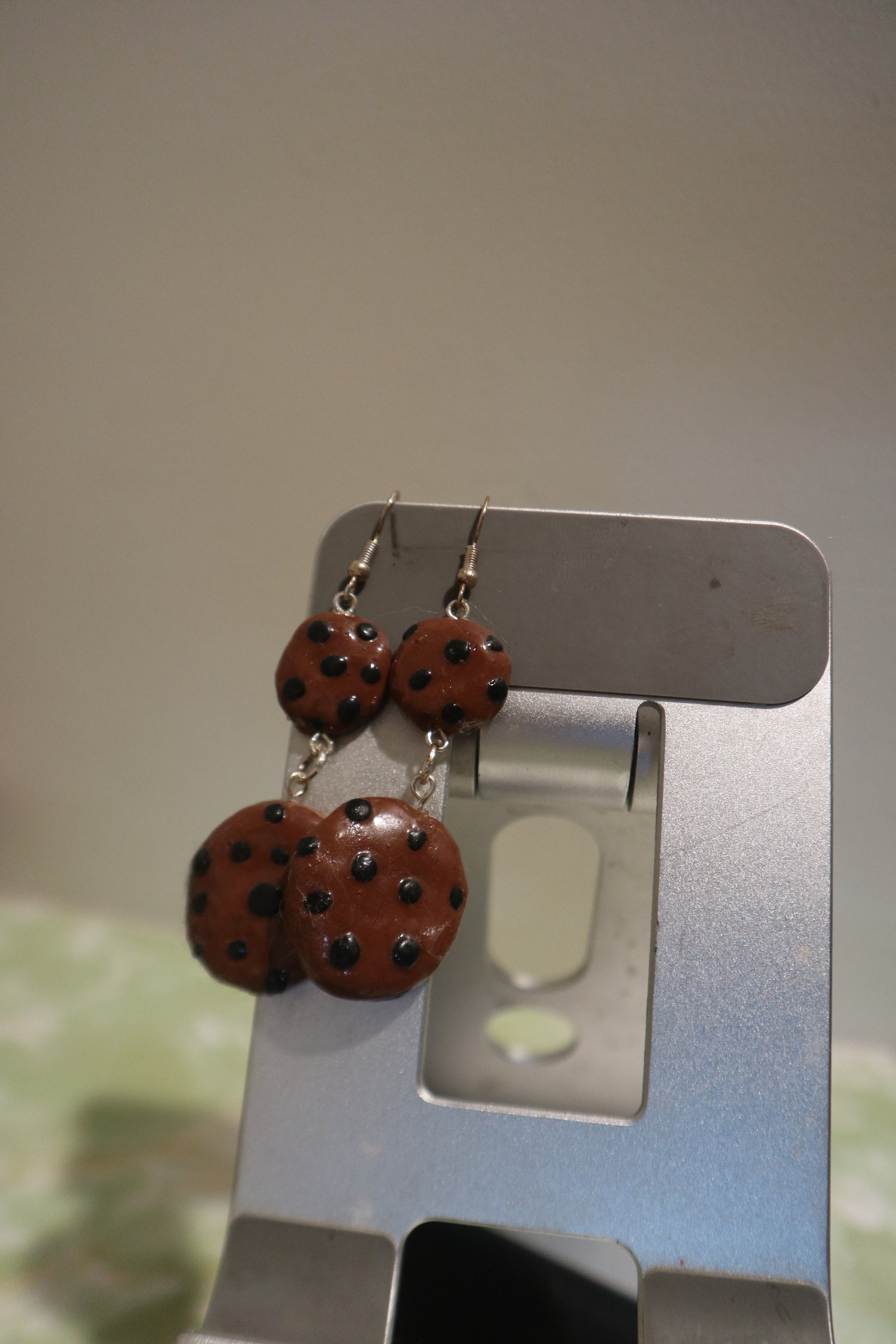 Chocolate Chip Cookie Earrings