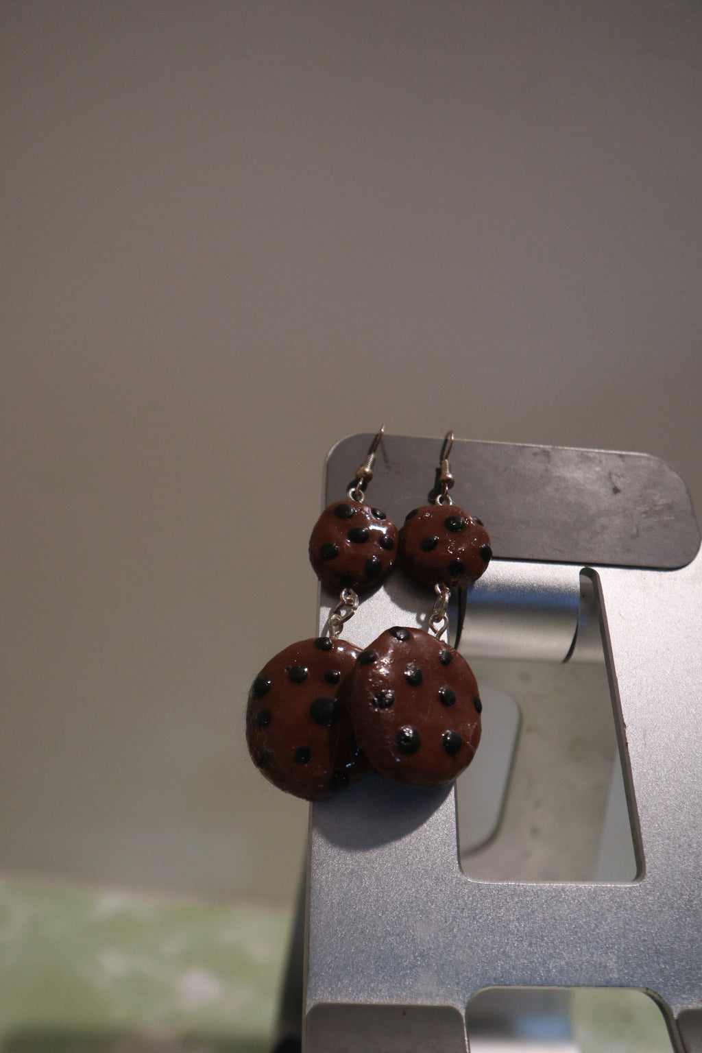 Chocolate Chip Cookie Earrings