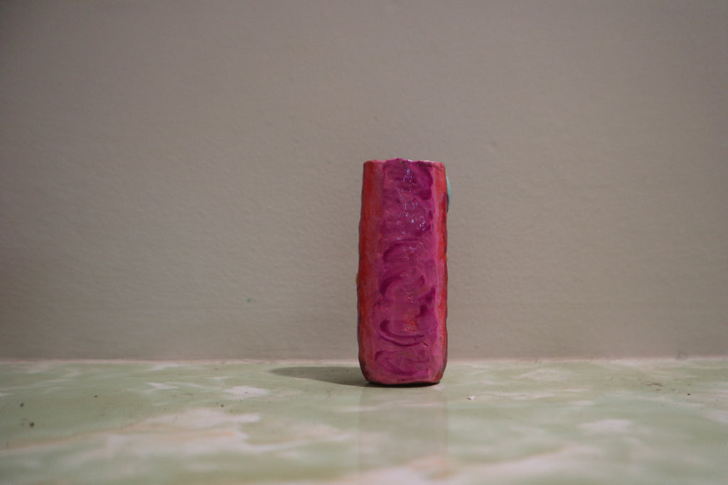 Heart & Eye Painted Lighter sleeve